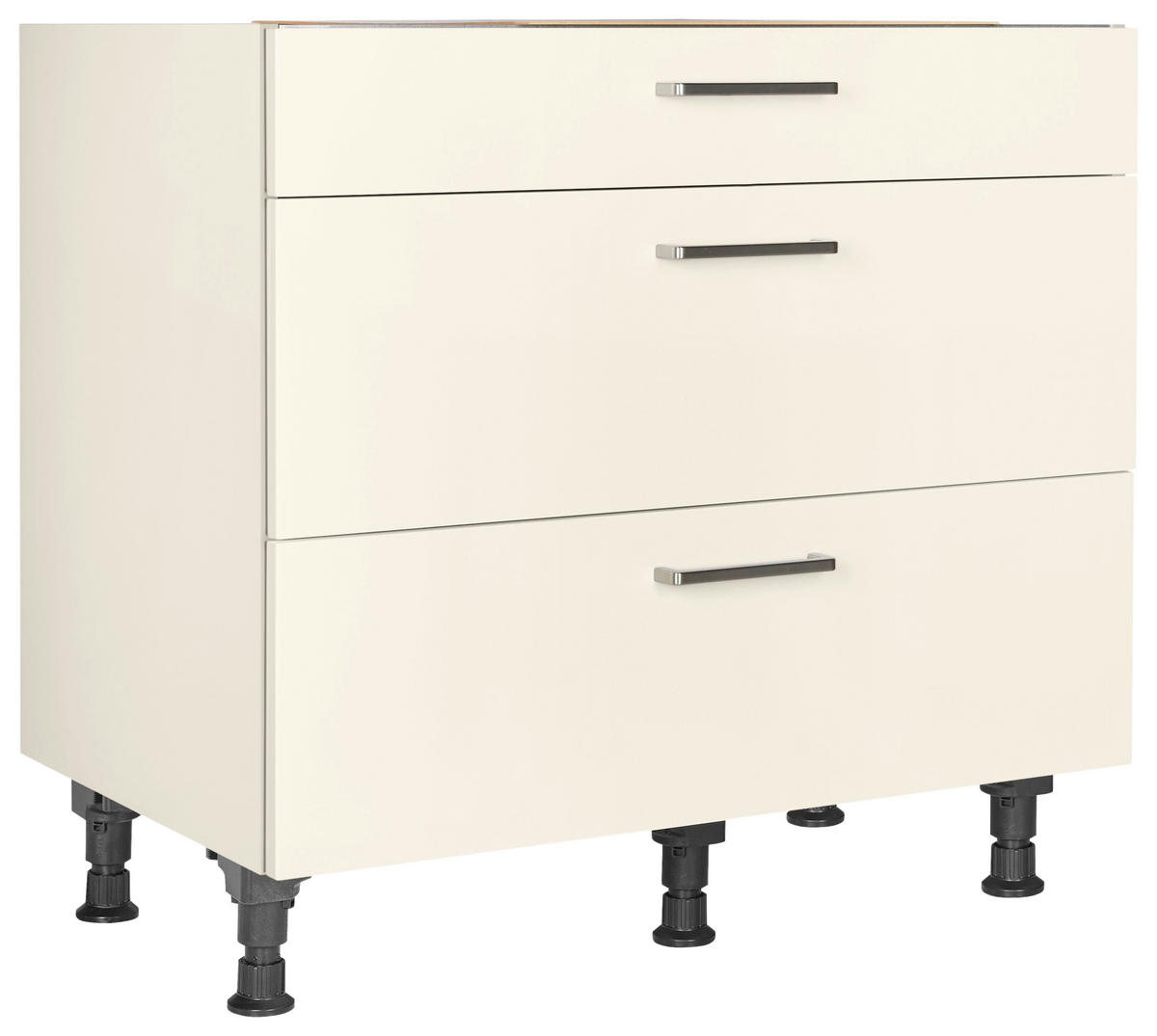 KOCHFELDUMBAUSCHRANK 90/87/56 cm  in Magnolie  - Edelstahlfarben/Magnolie, MODERN, Holzwerkstoff/Metall (90/87/56cm) - Nobilia