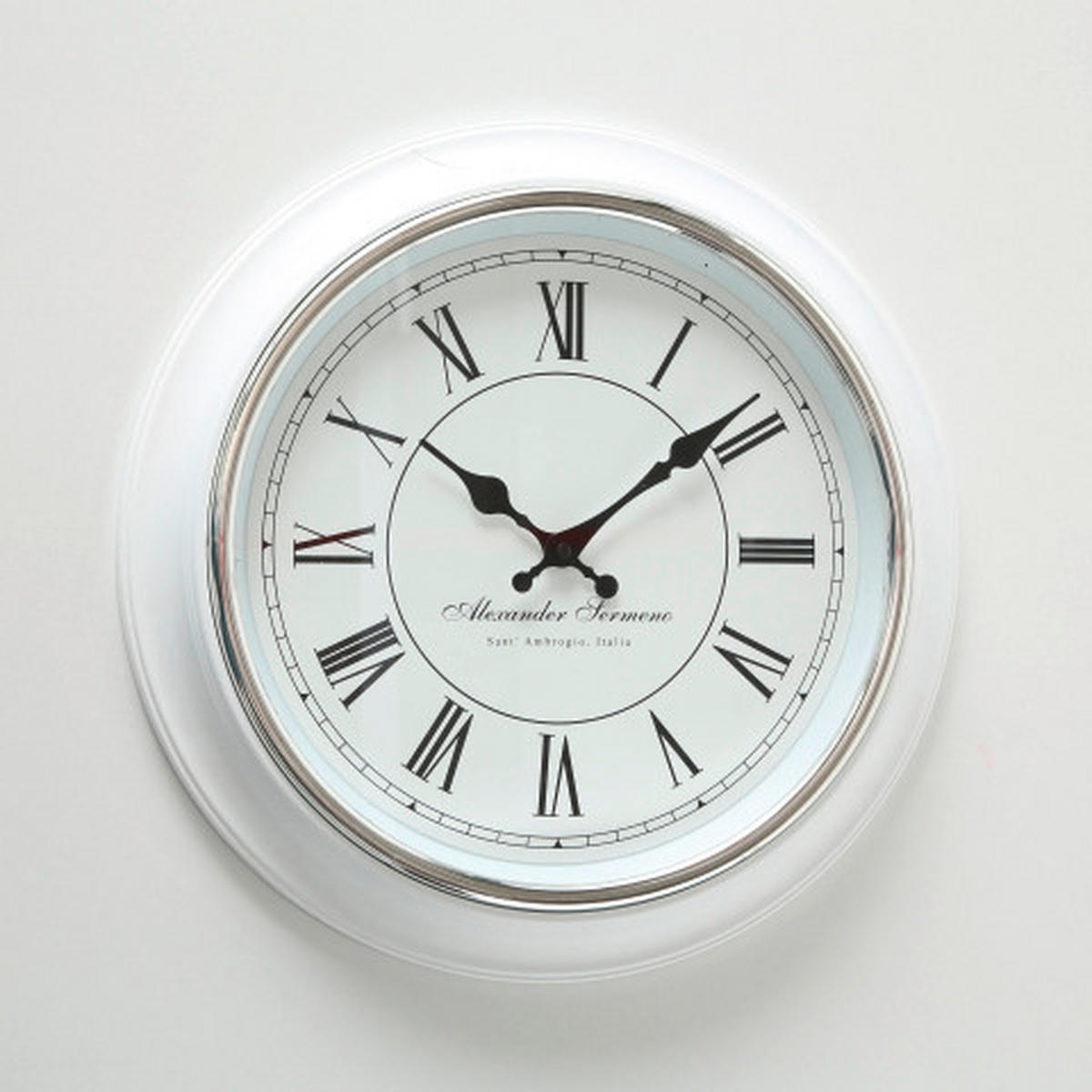 ZIDNI SAT  40 cm        - bela, Osnovno, plastika (40cm)