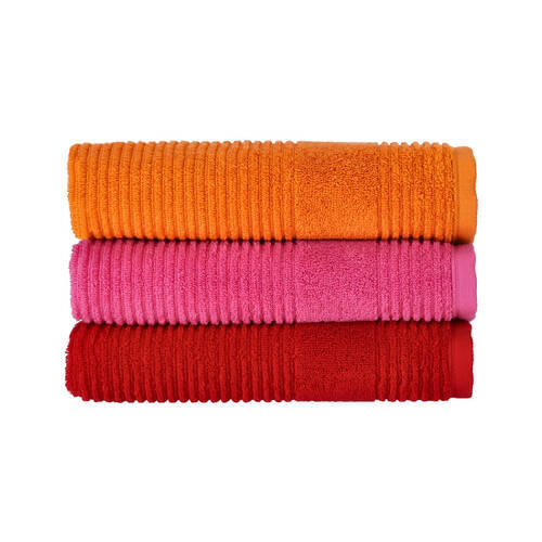 DUSCHTUCH 67/140 cm Tomorrow  - Rot, Basics, Textil (67/140cm) - Vossen