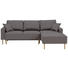 WOHNLANDSCHAFT in Textil Grau - Buchefarben/Grau, Design, Holz/Textil (223/146cm) - Xora WOHNLANDSCHAFT in Textil Grau - Buchefarben/Grau, Design, Holz/Textil (223/146cm) - Xora