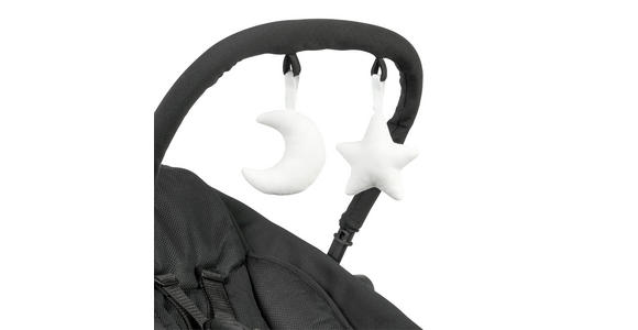 SCHAUKELWIPPE LUNCH  - Schwarz, Basics, Kunststoff/Textil (66/45/48-58cm) - My Baby Lou