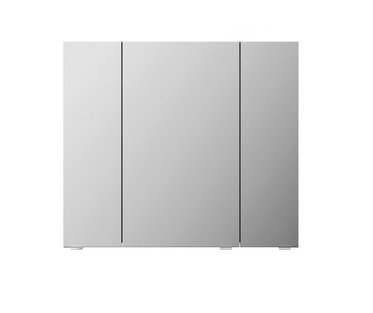 TÜKRÖS SZEKRÉNY 80/70,3/17 cm  - króm/tölgyfa, Basics, faalapú anyag/Üveg (80/70,3/17cm) - Sadena