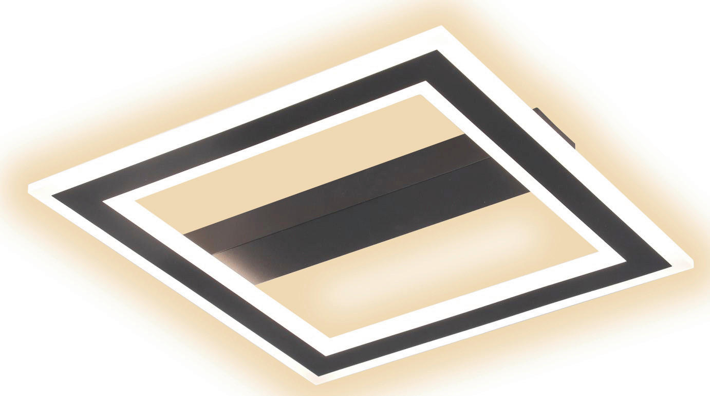 LED SVJETILJKA STROPNA  - crna, Design, metal (45/5/45cm)