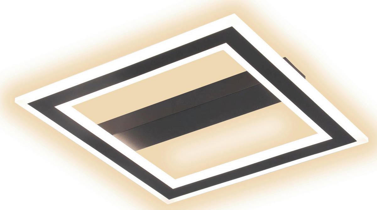 STROPNA LED-SVETILKA   38 W/2370 lm/4000 K/230 V/ - črna, Design, kovina (45/5/45cm)