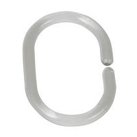 DUSCHVORHANGRINGE  - Transparent, KONVENTIONELL, Kunststoff (4,5/3/1cm) - Schöner Wohnen