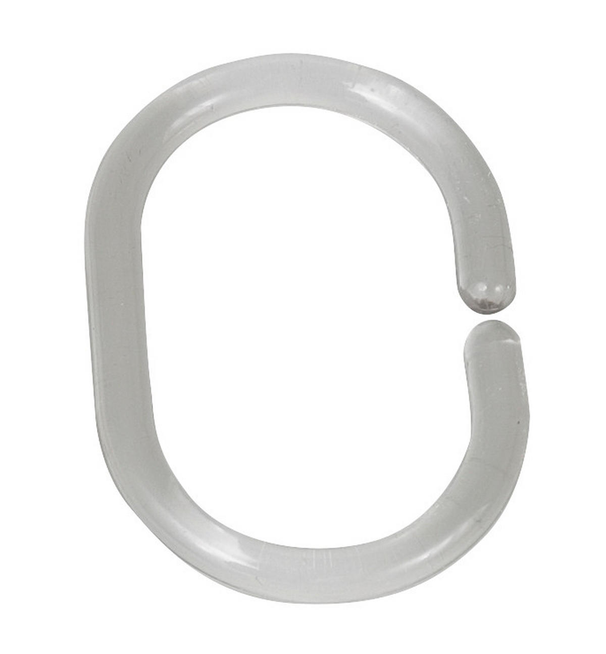 DUSCHVORHANGRINGE  - Transparent, KONVENTIONELL, Kunststoff (4,5/3/1cm) - Schöner Wohnen
