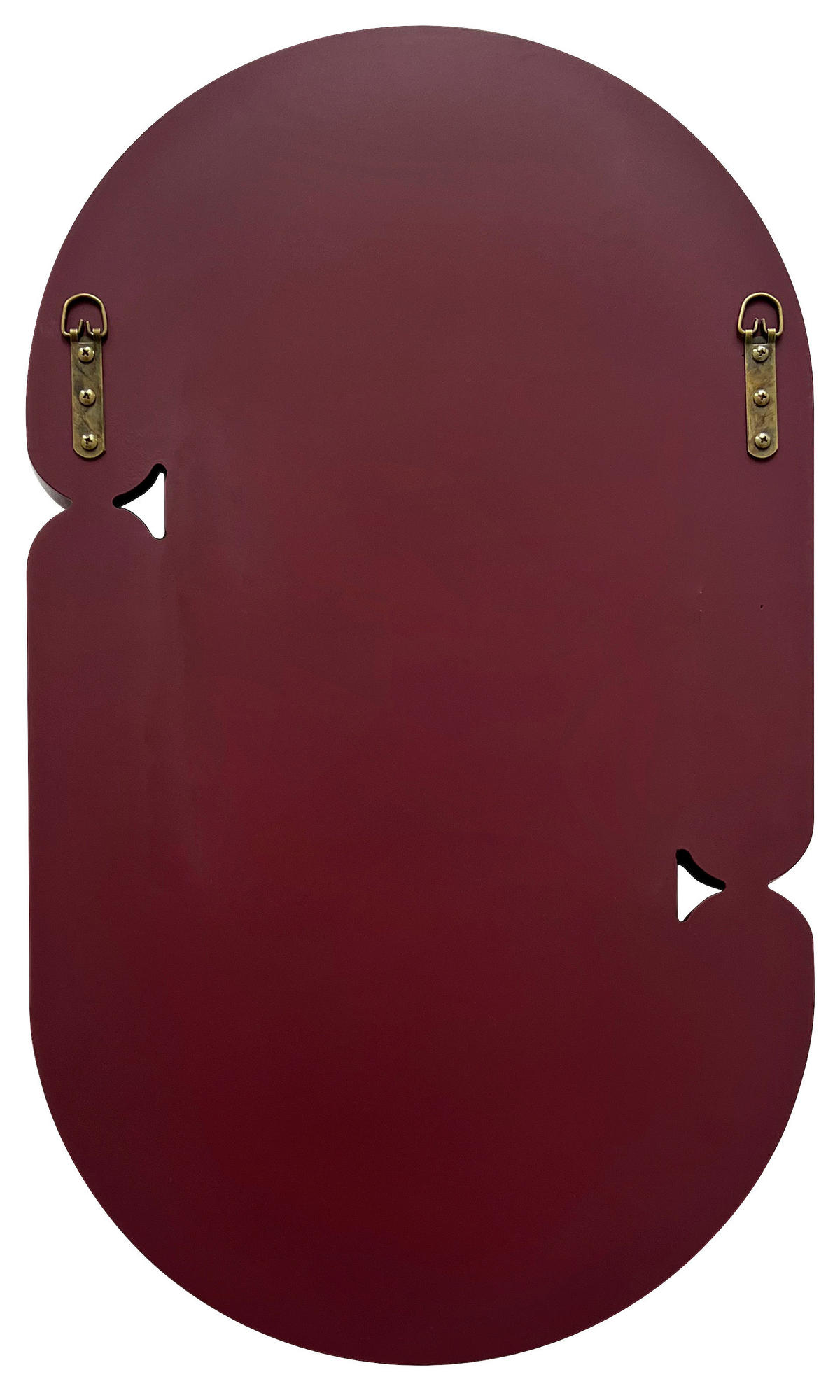 WANDSPIEGEL 40/70/4,2 cm    in oval  - Bordeaux, Basics, Glas/Holzwerkstoff (40/70/4,2cm) - MID.YOU