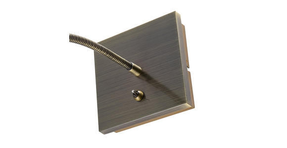 LED-WANDLEUCHTE Algol 11/11/35 cm  - Bronzefarben, KONVENTIONELL, Kunststoff/Metall (11/11/35cm) - Novel