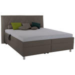 POLSTERBETT 180/200 cm,  in Anthrazit, Matratze, gepolstertes Kopfteil, Lattenrost, Bettkasten, H2 = mittel, H3 = fest  - Birkefarben/Anthrazit, KONVENTIONELL, Holz/Textil (180/200cm) - Esposa