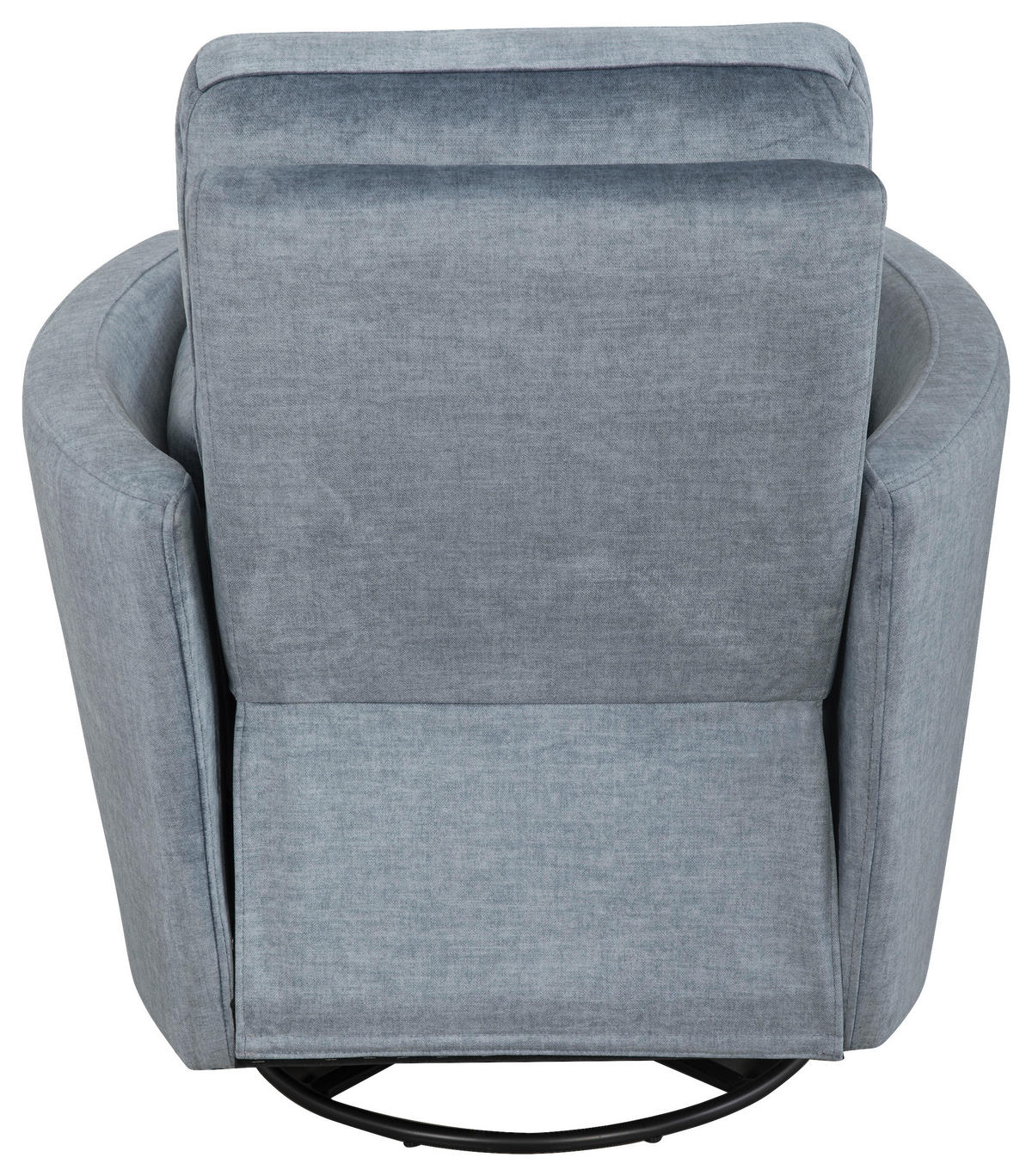 FERNSEHSESSEL  mit Zierkissen Webstoff Blau  - Blau/Schwarz, MODERN, Textil/Metall (91,4/101,6/96,5cm) - Livetastic