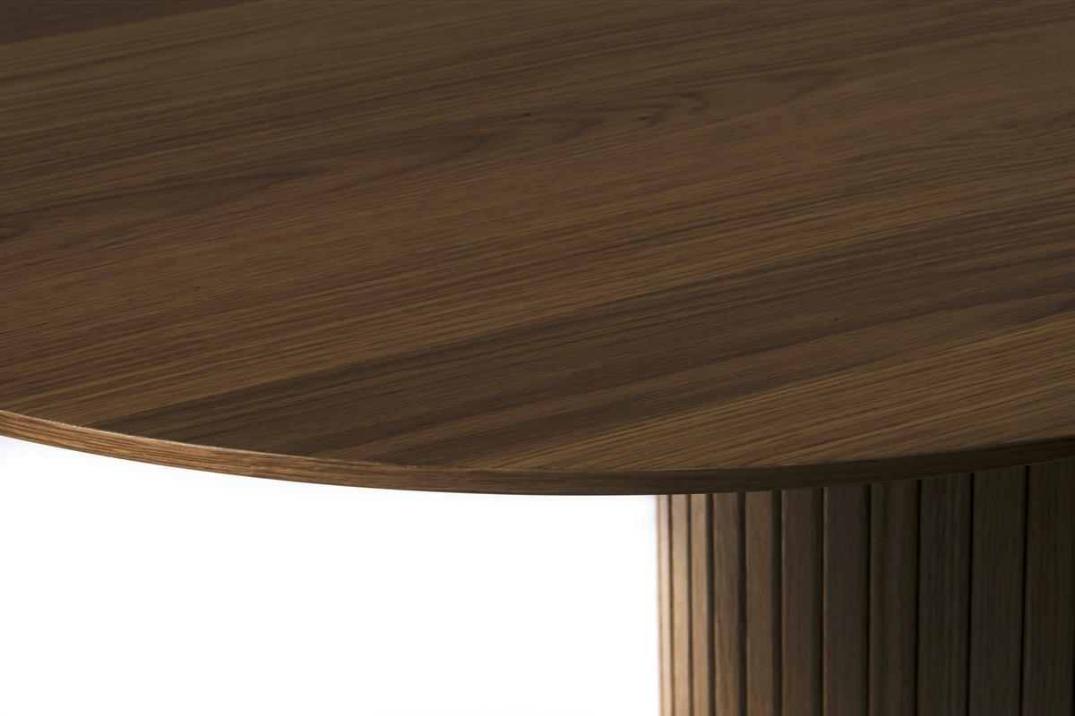 ESSTISCH furniert oval Eichefarben  - Eichefarben, Trend, Holzwerkstoff (180/95/75cm) - home24