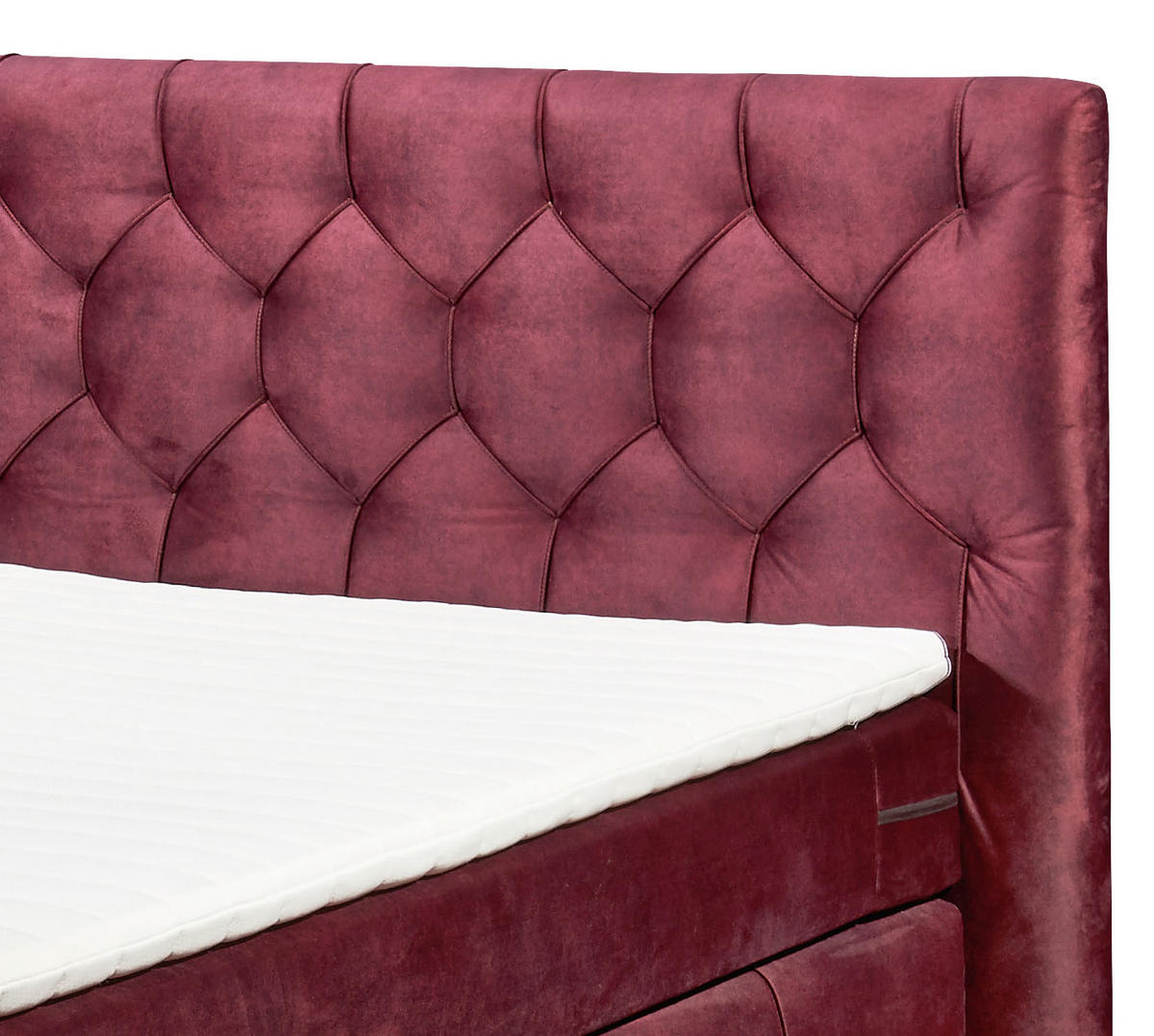 BOXSPRINGBETT 180/200 cm  in Lila  - Bordeaux/Lila, Basics, Holzwerkstoff/Kunststoff (180/200cm) - MID.YOU