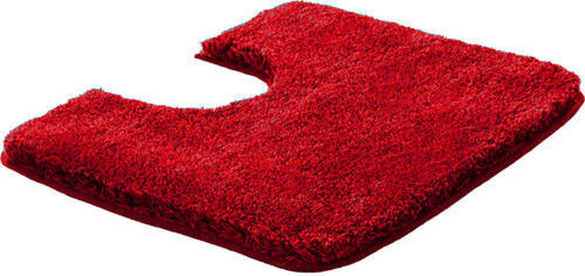 WC-VORLEGER Rot 50/60 cm  - Rot, Basics, Kunststoff/Textil (50/60cm) - Grund