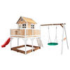 SPIELTURM 613/291/277 cm  - Rot/Braun, KONVENTIONELL, Holz (613/291/277cm) - Ambia Garden