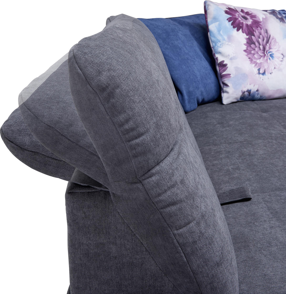 ECKSOFA in Chenille Türkis, Petrol  242/313 cm  - Türkis/Chromfarben, Design, Textil (242/313cm) - Xora