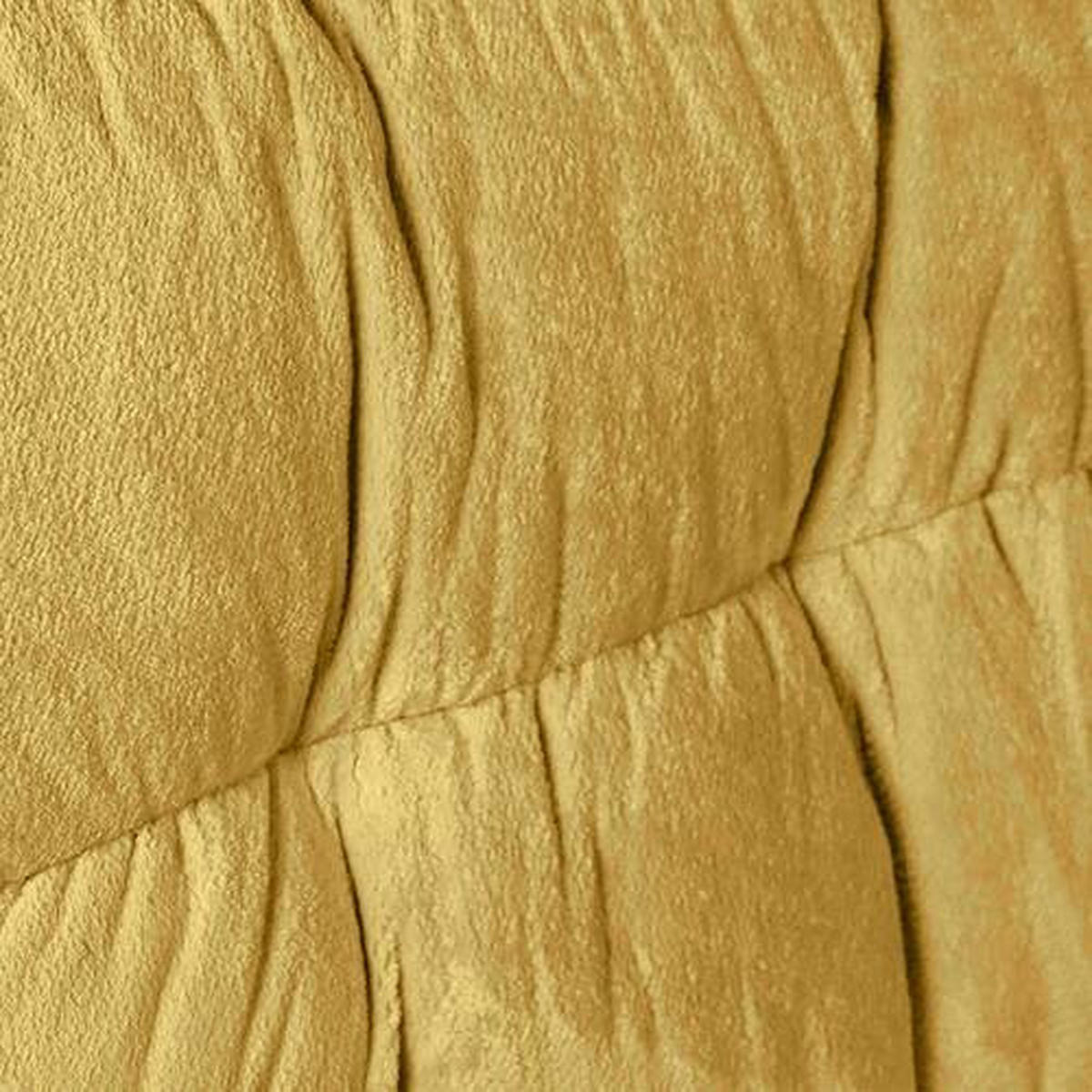 BIG SOFFA i plysch gul  - svart/gul, Klassisk, textil/plast (262/70/115cm) - MID.YOU