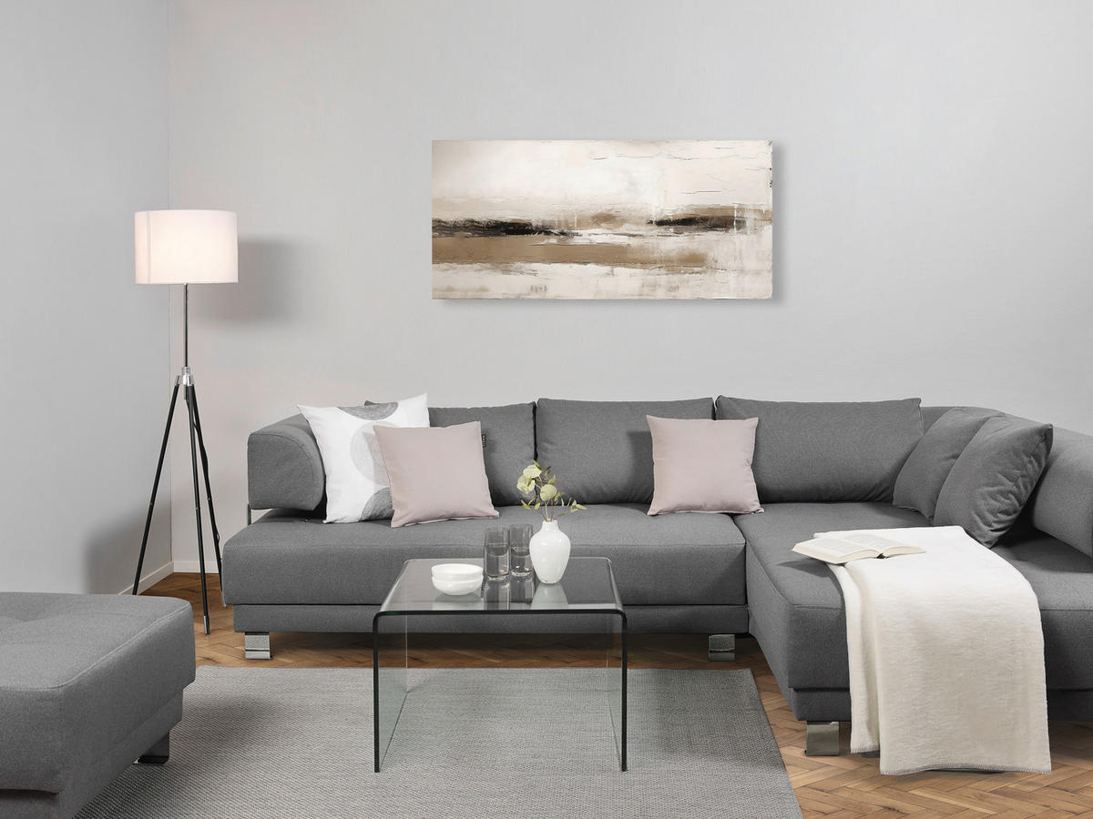 OLEJOMAĽBA, abstraktné, 150/70 cm  - hnedá, Basics, drevo/textil (150/70cm) - Monee
