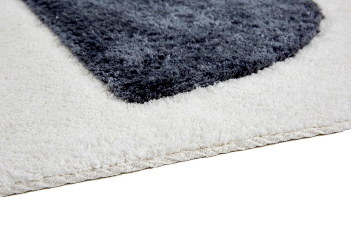 BADTEPPICH Braun, Schwarz, Weiß 67/110 cm  - Schwarz/Braun, Basics, Textil (67/110cm) - Schöner Wohnen