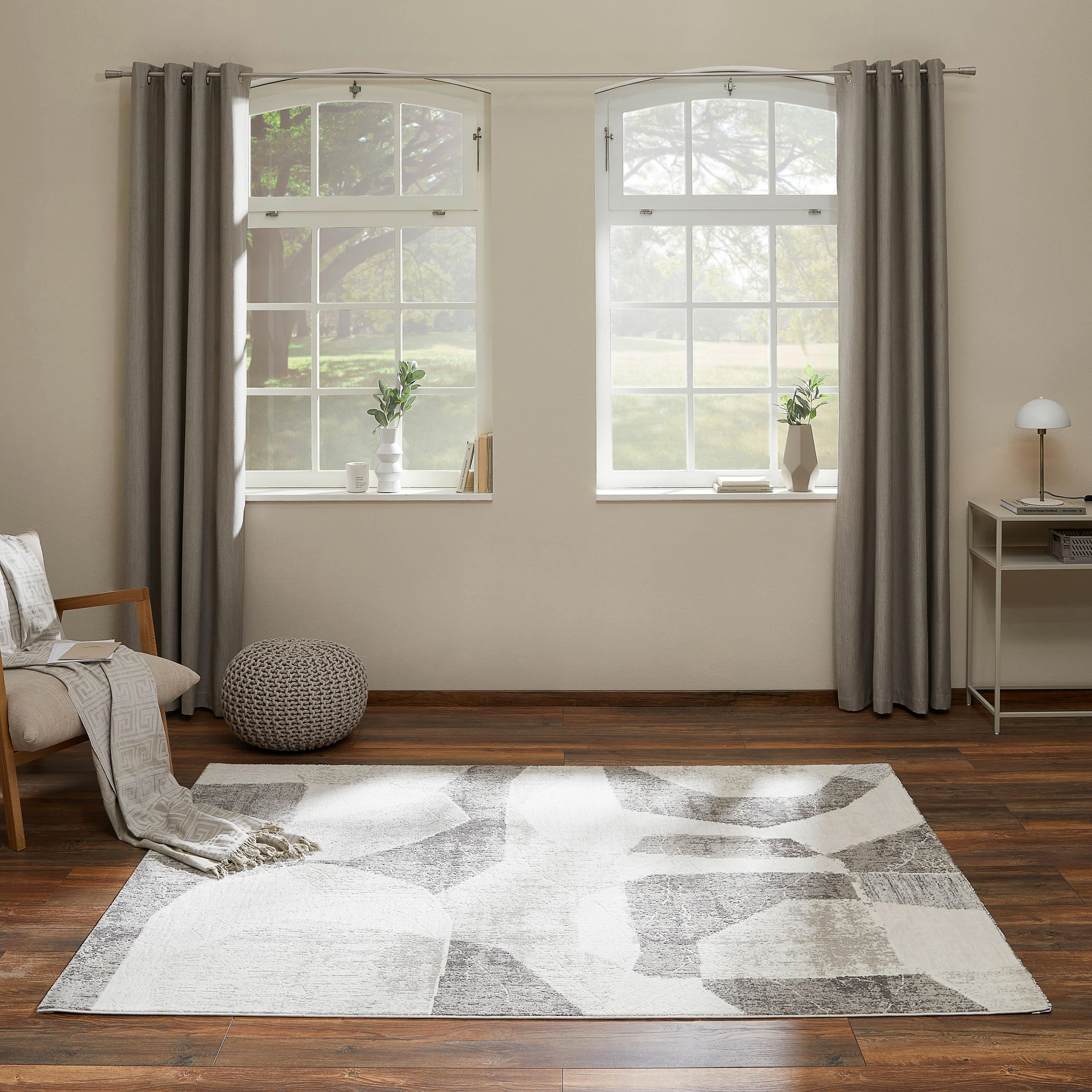TKANÝ KOBEREC, 80/150 cm, šedá - šedá, Konvenční, textil/přírodní materiály (80/150cm) - Novel