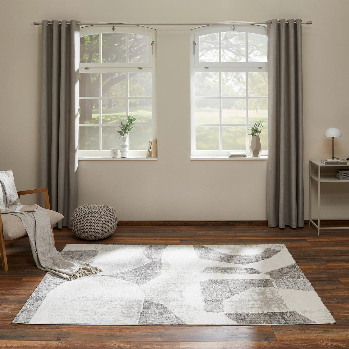 TKANÝ KOBEREC, 80/150 cm, šedá - šedá, Konvenční, textil/přírodní materiály (80/150cm) - Novel