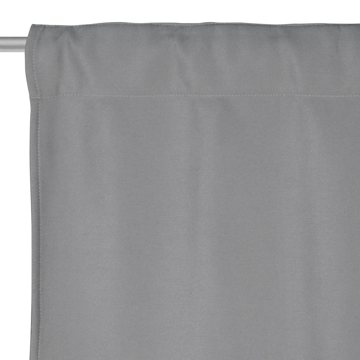 WÄRMESCHUTZVORHANG blickdicht  - Grau, KONVENTIONELL, Textil (135/245cm)