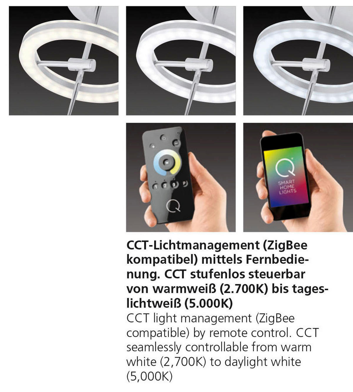 LED-DECKENLEUCHTE 31/31/40 cm  - Edelstahlfarben, Design, Kunststoff/Metall (31/31/40cm) - Just Light