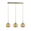 HÄNGELEUCHTE Balls 86/20/150 cm   - Messingfarben/Bernsteinfarben, KONVENTIONELL, Glas/Metall (86/20/150cm) - Searchlight