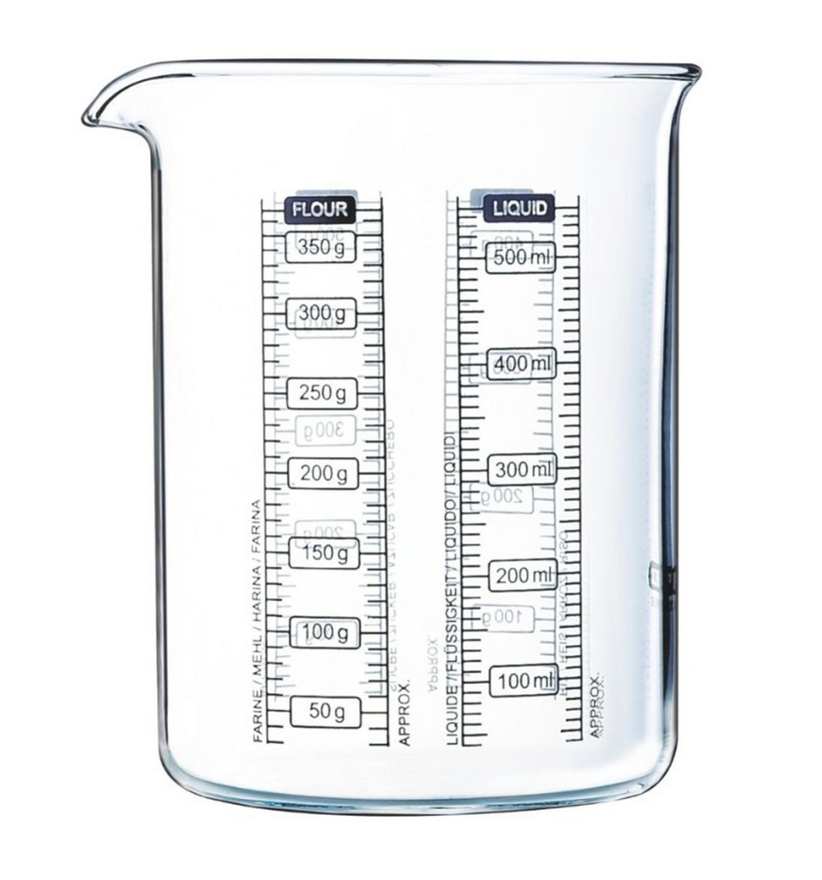 MÅTTBÄGARE - transparent, Basics, glas (500ml) - Pyrex