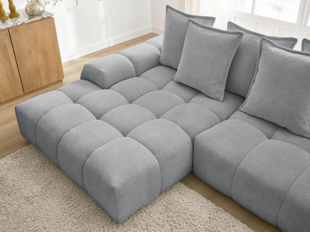 ECKSCHLAFSOFA EVEREST  mit Rücken echt, Armteil links, Armteil rechts Flachgewebe Dunkelgrau  - Dunkelgrau/Schwarz, MODERN, Kunststoff/Textil (180/318cm) - Livetastic