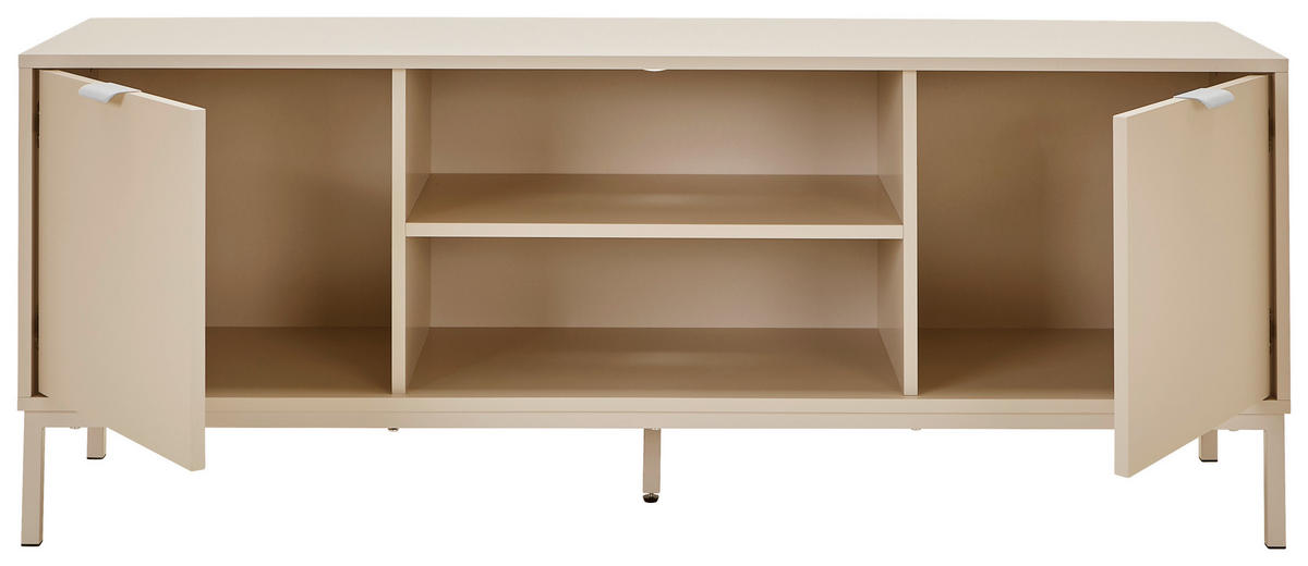 LOWBOARD Rhodes  140/54/40 cm  - Kaschmir, Design, Holzwerkstoff/Metall (140/54/40cm) - MID.YOU