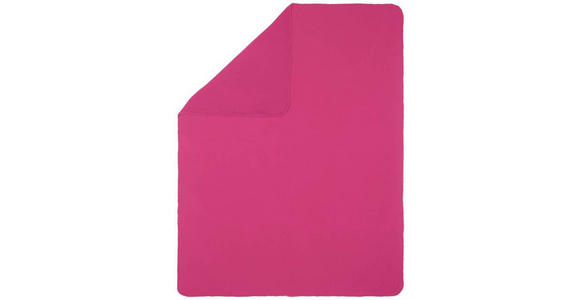 FLEECEDECKE 130/160 cm  - Pink, Basics, Textil (130/160cm) - Boxxx