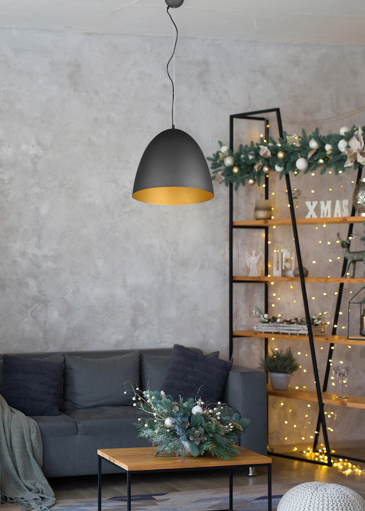 LUSTER  40/150 cm      - zlatna/crna, Dizajnerski, metal (40/150cm)