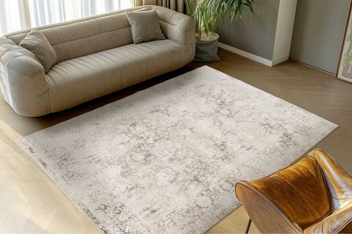 FLACHWEBETEPPICH 80/150 cm Grau rechteckig  - Grau, Basics, Textil (80/150cm) - Kayoom