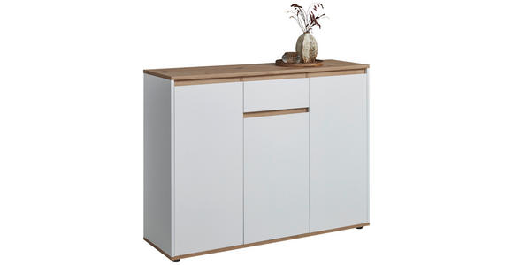 SIDEBOARD  in 120/93/38 cm  - Schwarz/Weiß, MODERN, Holzwerkstoff/Kunststoff (120/93/38cm) - Carryhome