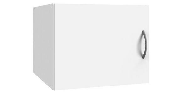 AUFSATZSCHRANK 50/40/40 cm  - Alufarben/Weiß, Basics, Holzwerkstoff/Kunststoff (50/40/40cm) - Xora
