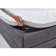 BOXSPRINGBETT 180/200 cm in Anthrazit - Anthrazit/Schwarz, KONVENTIONELL, Textil/Metall (180/200cm) - Carryhome