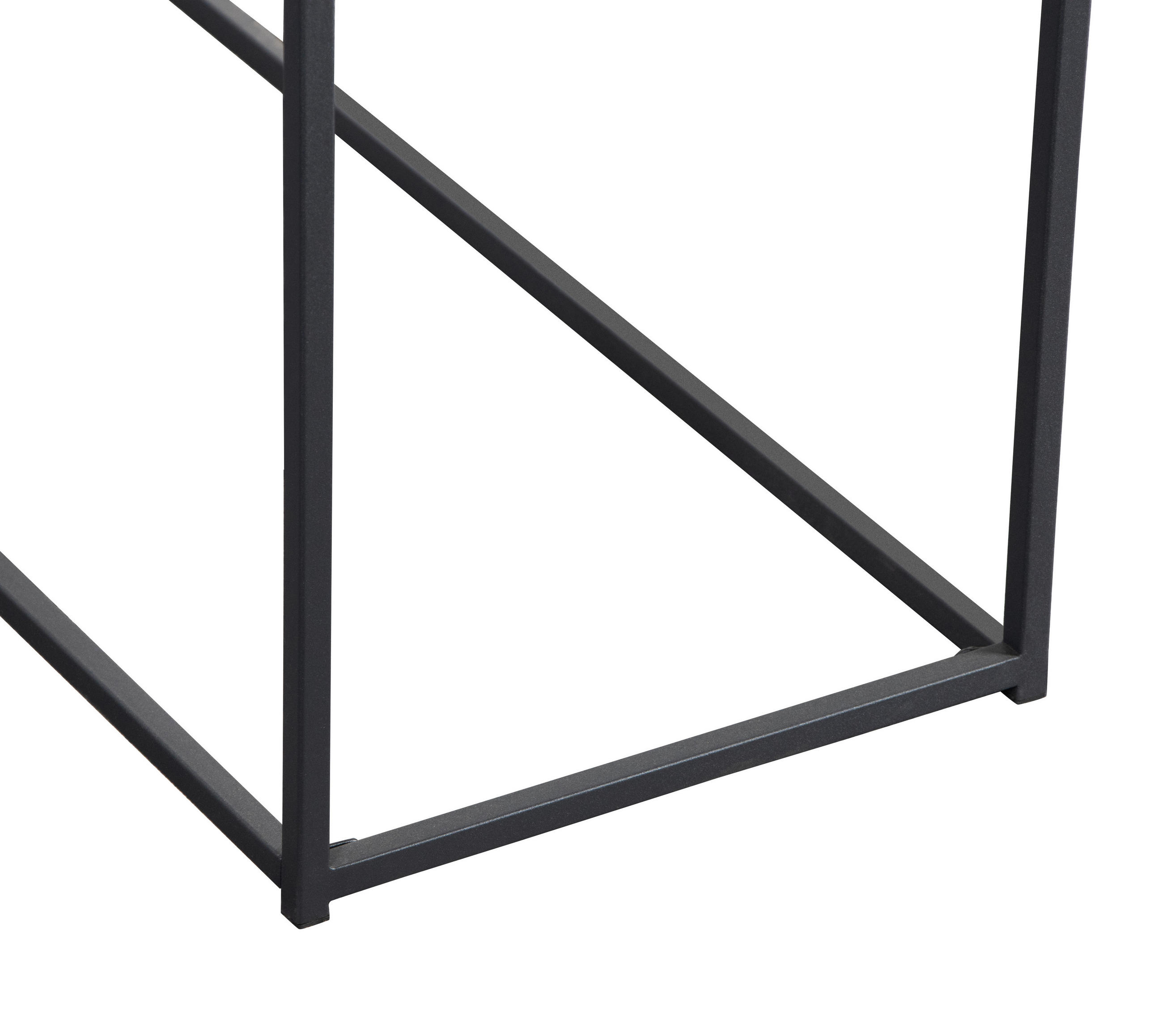 KONSOLENTISCH Schwarz  - Schwarz, Basics, Holzwerkstoff/Metall (100/32/79cm) - Boxxx