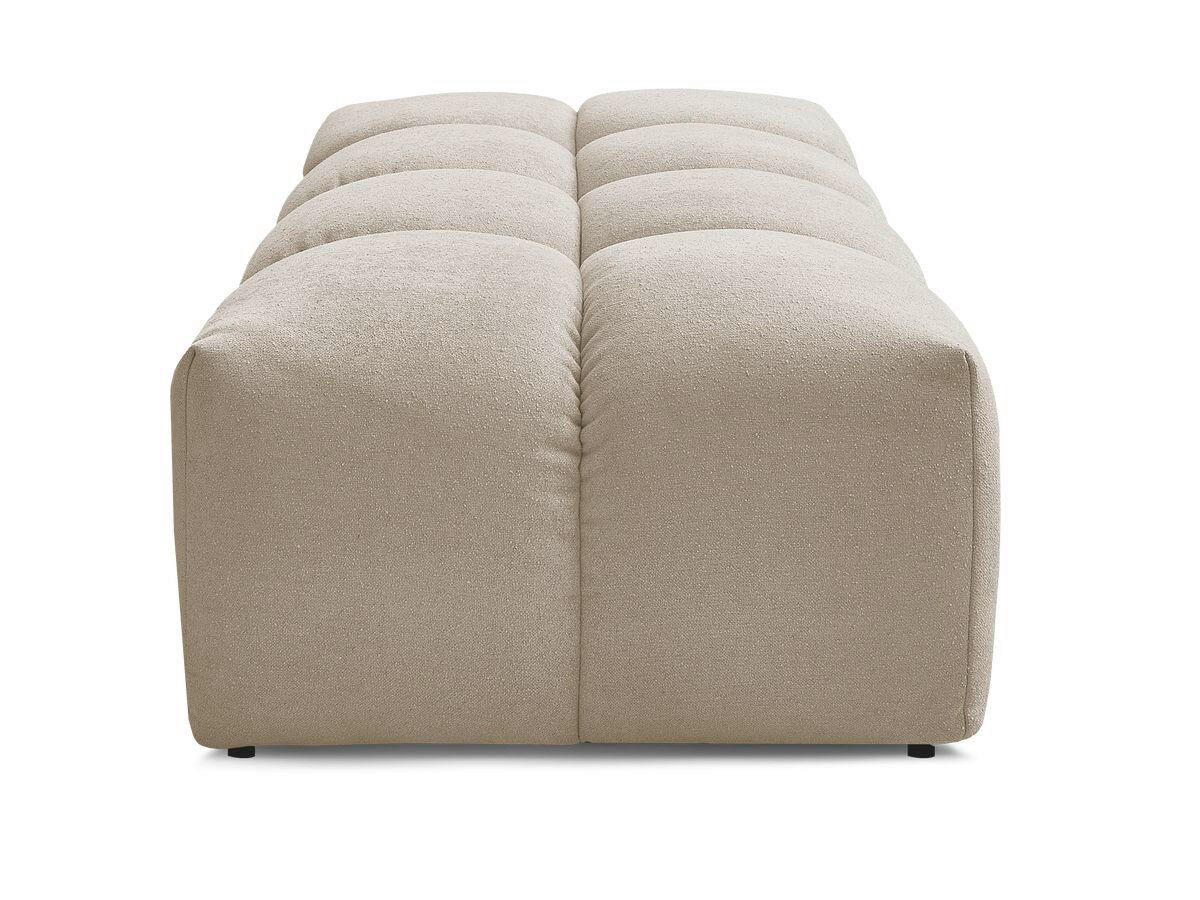 HOCKER EVEREST Struktur Taupe  - Taupe/Schwarz, MODERN, Kunststoff/Textil (140/70/40cm)