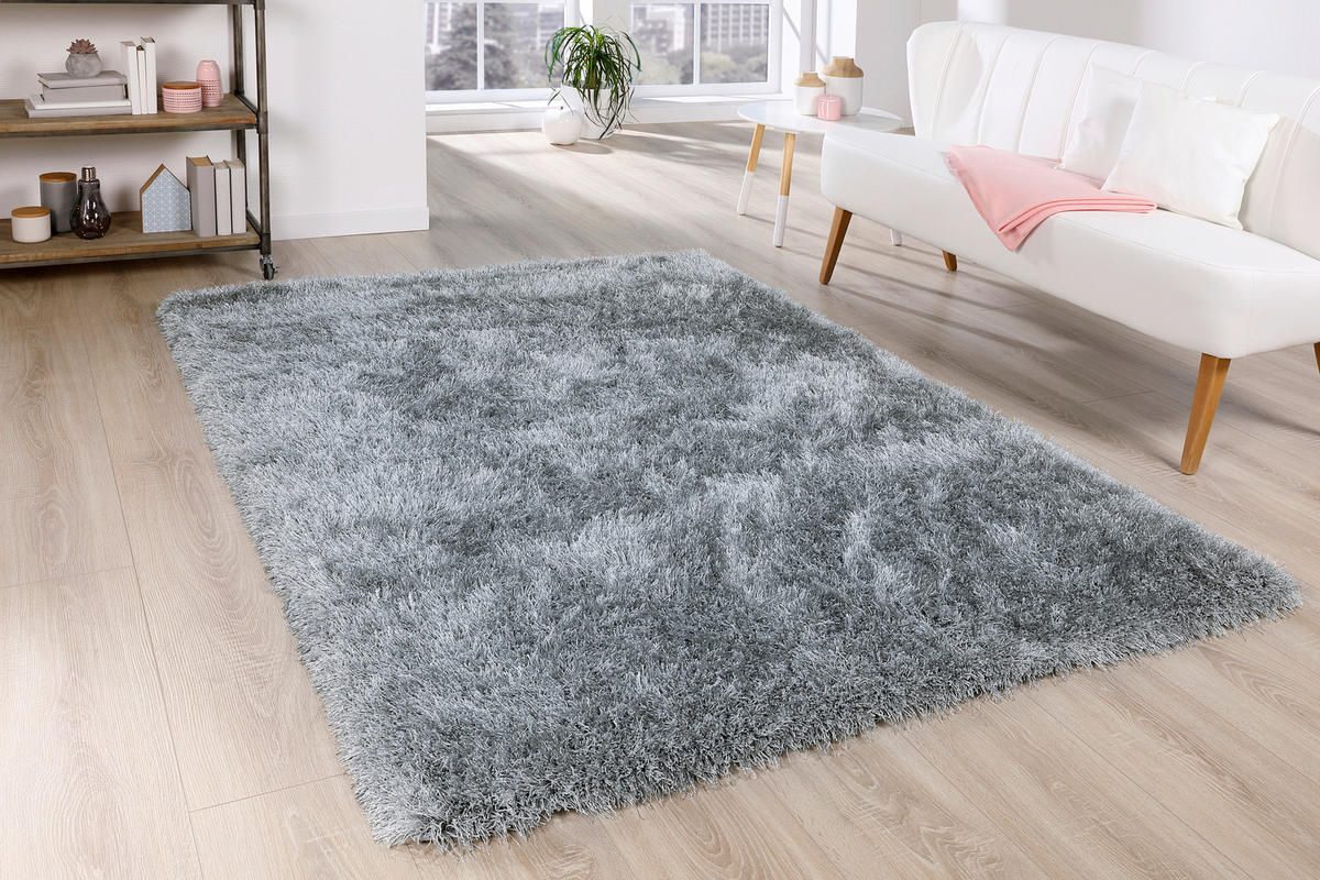 HOCHFLORTEPPICH 120 cm Hellgrau  - Hellgrau, Basics, Textil (120cm) - Novel