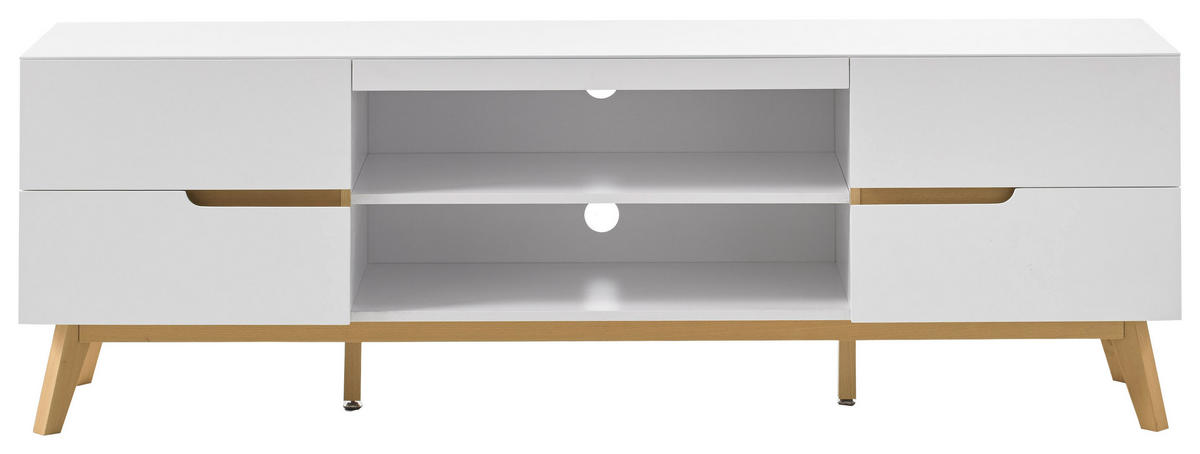 LOWBOARD Cervo  in 169/56/40 cm  - Eichefarben/Weiß, Design, Holz/Holzwerkstoff (169/56/40cm)