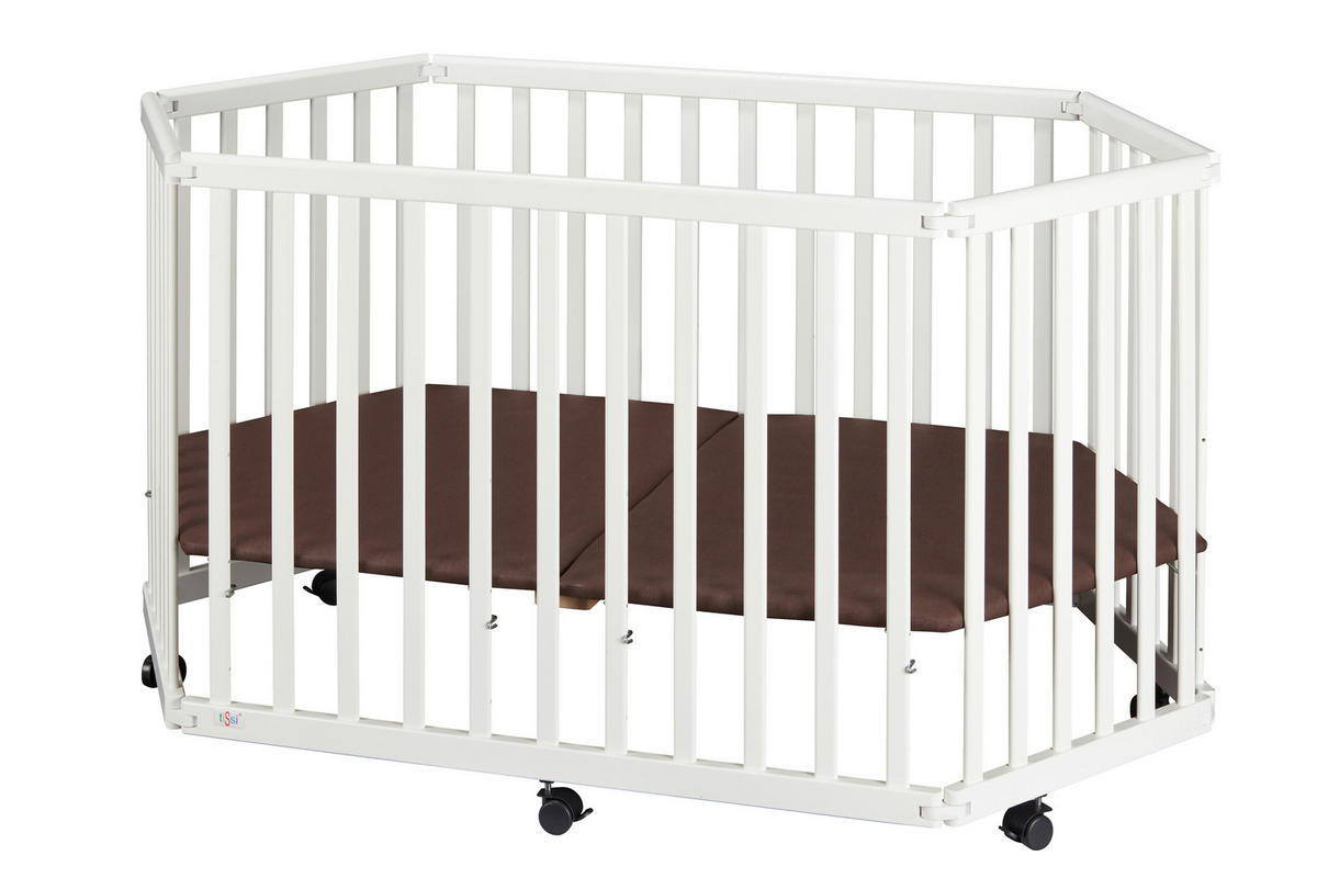 LAUFGITTER Lies 86/138/75 cm  - Weiß, Basics, Holz (86/138/75cm) - tiSsi