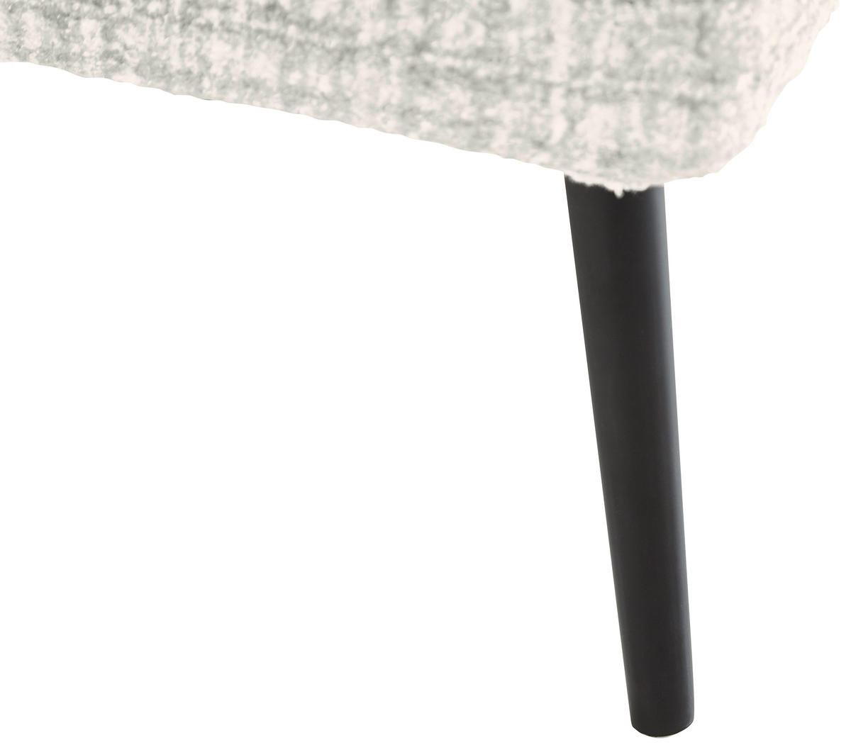 POLSTERBETT 180/200 cm  in Hellgrau  - Hellgrau/Schwarz, Modern, Textil/Metall (180/200cm) - Livetastic