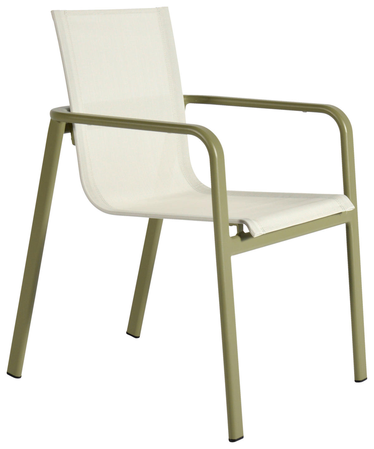 STAPELSESSEL Aluminium Grün, Beige  - Beige/Grün, Design, Textil/Metall (57/84/68cm) - Ambia Garden