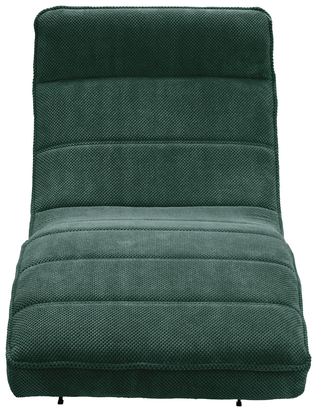 RELAXLIEGE in Webstoff Waldgrün  - Waldgrün/Schwarz, Design, Textil/Metall (78/83/168cm) - Welnova