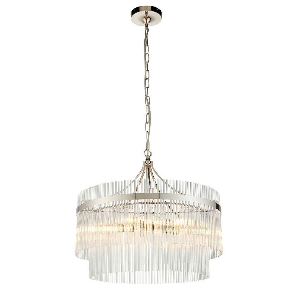 KRISTALL-HÄNGELEUCHTE 50/62-200 cm   - Transparent, KONVENTIONELL, Glas (50/62-200cm)