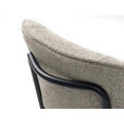 STUHL Bouclé Creme  - Creme/Schwarz, Design, Textil/Metall (50/98/50cm) - Carryhome