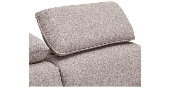 ECKSOFA in Flachgewebe Greige - Greige/Schwarz, MODERN, Kunststoff/Textil (182/237cm) - Carryhome