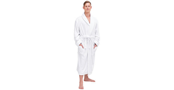 BADEMANTEL M Milano - Weiß, KONVENTIONELL, Textil (Mnull) - Boxxx