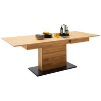 ESSTISCH in Holz, Holzwerkstoff  - Wildeiche/Anthrazit, Natur, Holz/Holzwerkstoff (180-230/100/77cm) - MID.YOU