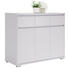KOMMODE - Alufarben/Weiß, Design, Holzwerkstoff/Kunststoff (120/103/48cm) - Carryhome KOMMODE - Alufarben/Weiß, Design, Holzwerkstoff/Kunststoff (120/103/48cm) - Carryhome